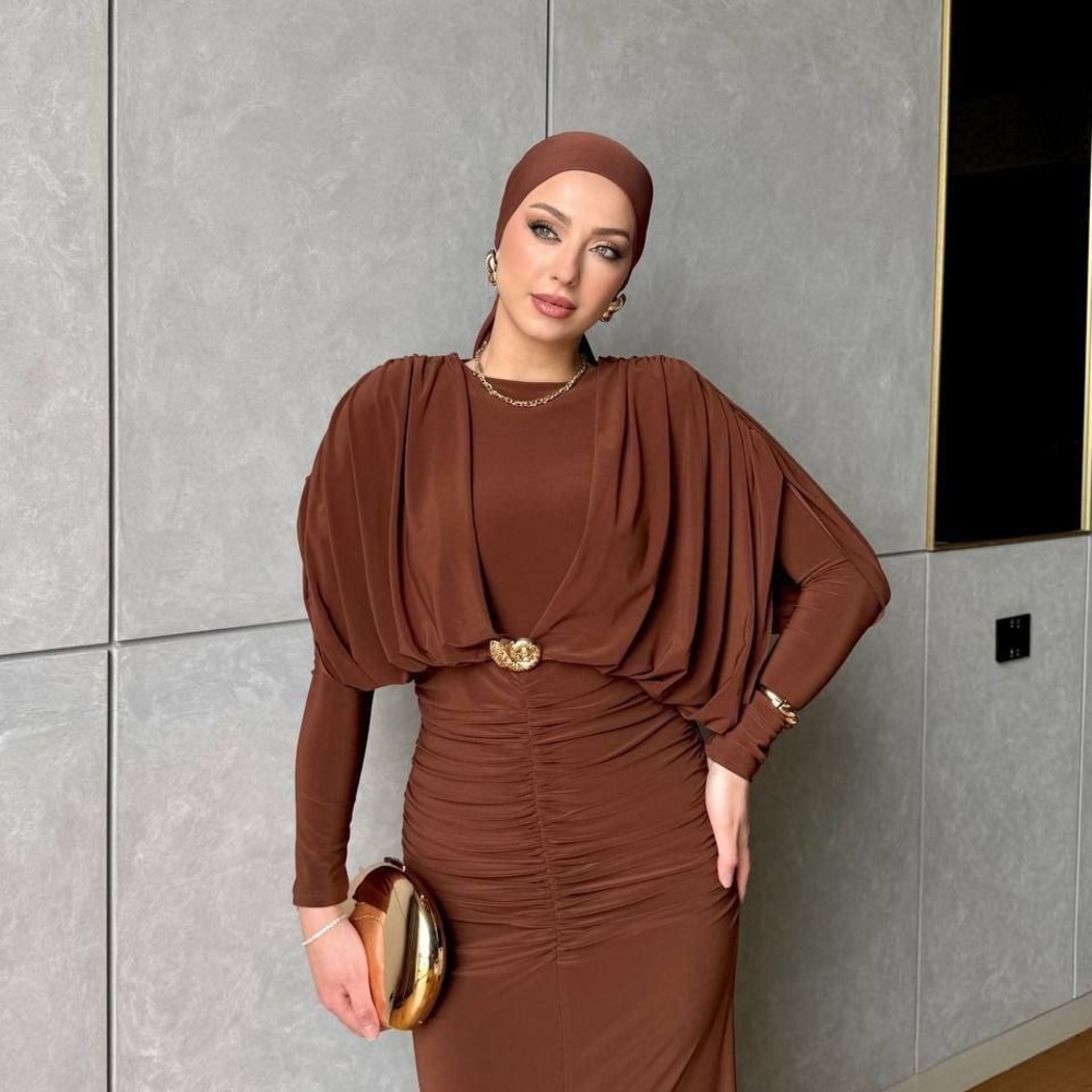 Elegant Brown Dress On Pre Oder